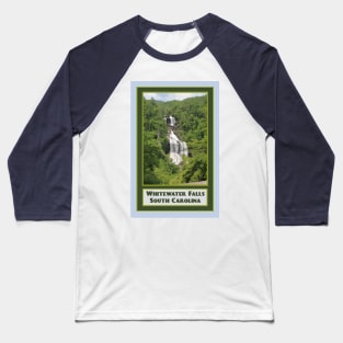 Vintage Travel Whitewater Falls Baseball T-Shirt